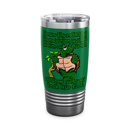 turtle race - Ringneck Tumbler, 20oz (dark green)