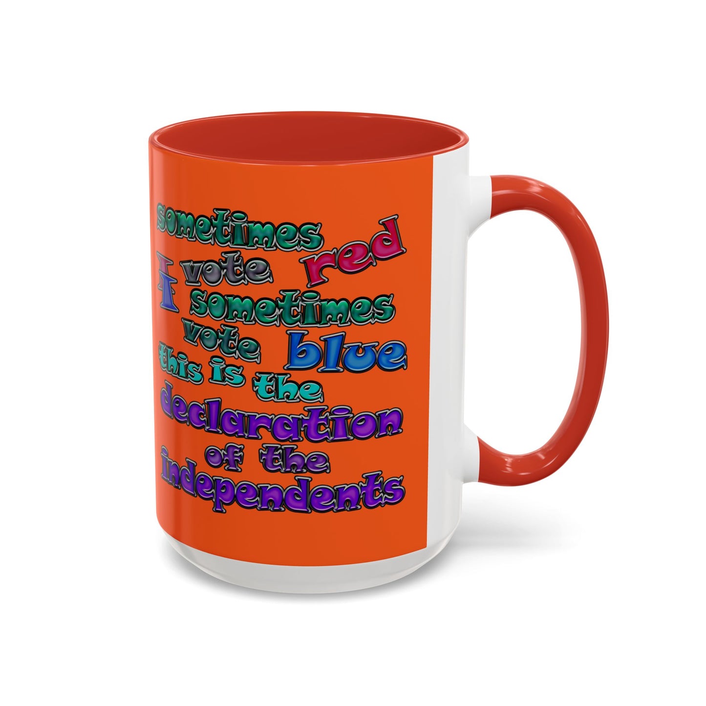 declaration of the independents - Accent Mug (orange)
