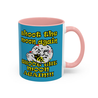 shoot the moon again - Accent Mug (turquoise)