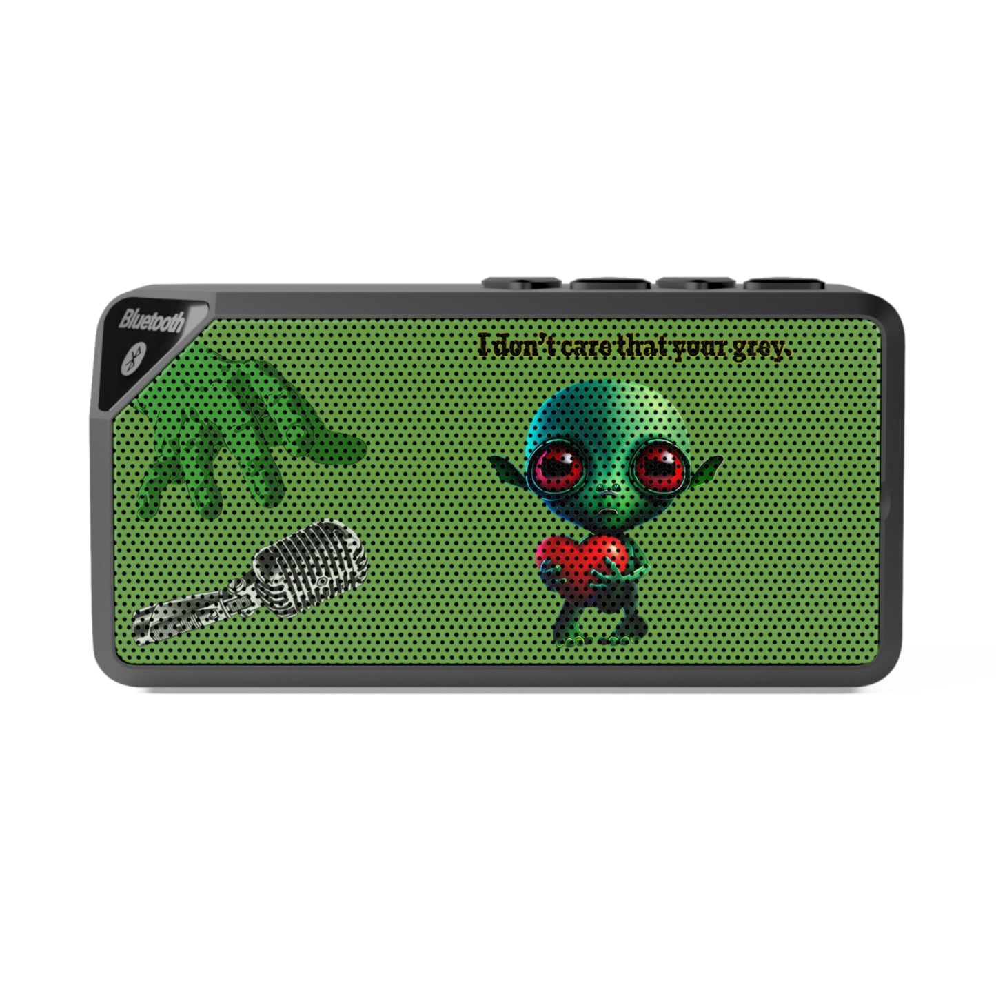 I don't care that your grey - Jabba Bluetooth Speaker (green)