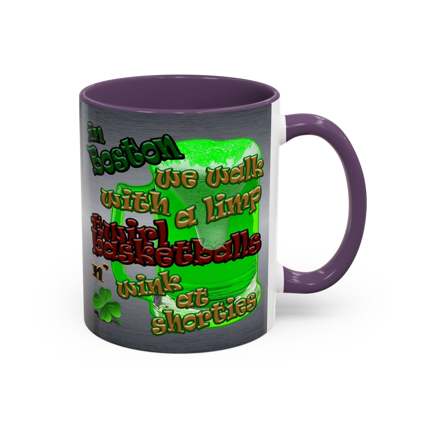 celtics logo - Accent Mug (brushed nickel)