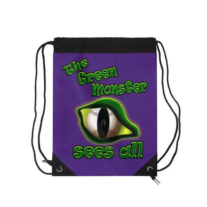 green monster - Drawstring Bag (purple)