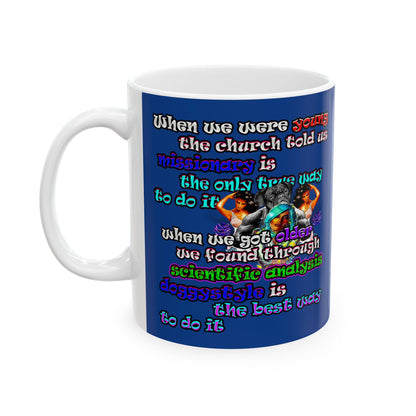doggystyle - White Mug (dark blue)