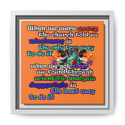 doggystyle - framed canvas art (crusta)