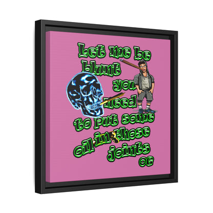 og - framed canvas art (light pink)