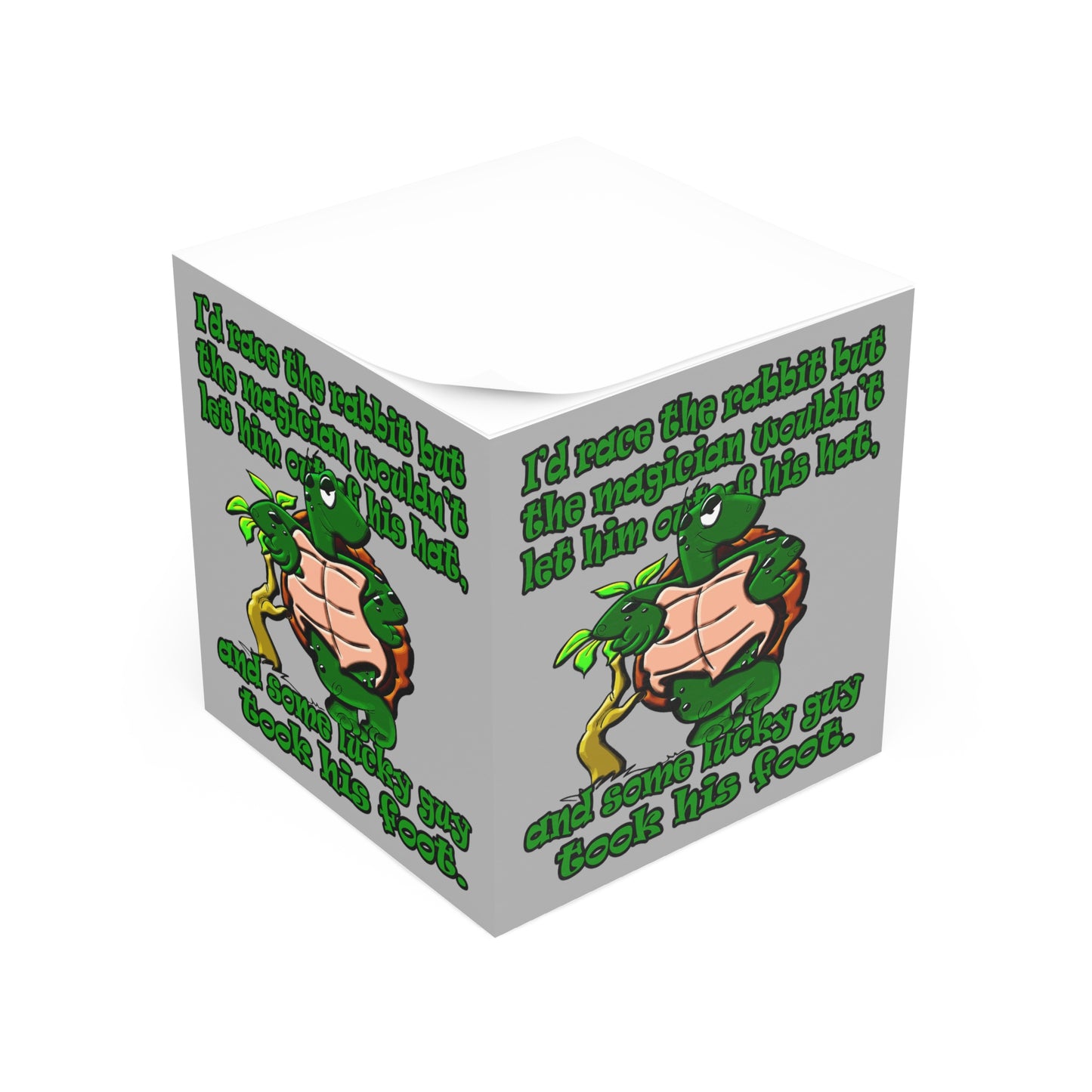 turtle race - note cube (light grey)