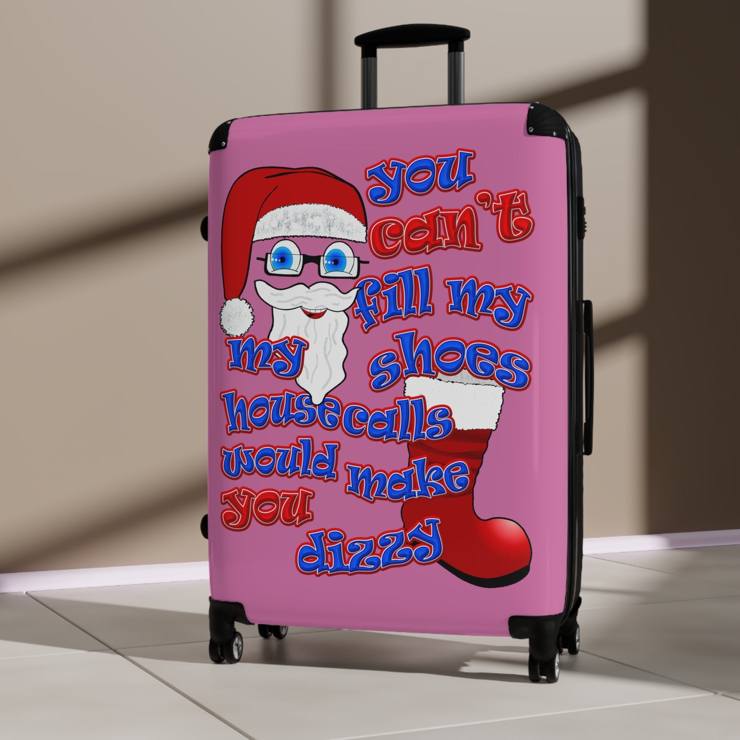 santa's shoes - Suitcase (light pink)