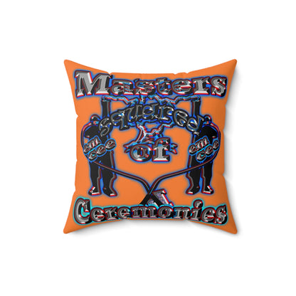 em cee squared - Spun Polyester Square Pillow - (crusta)