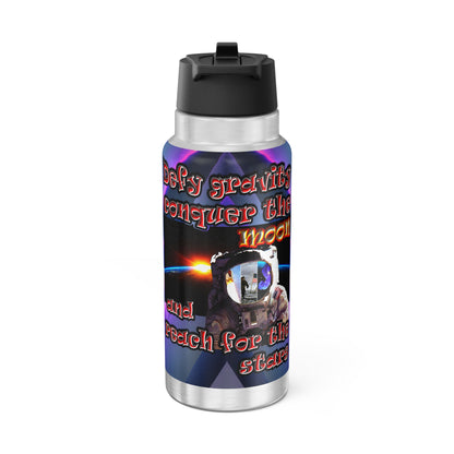 defy conquer reach - Gator Tumbler, 32oz  (grey-pink wave)