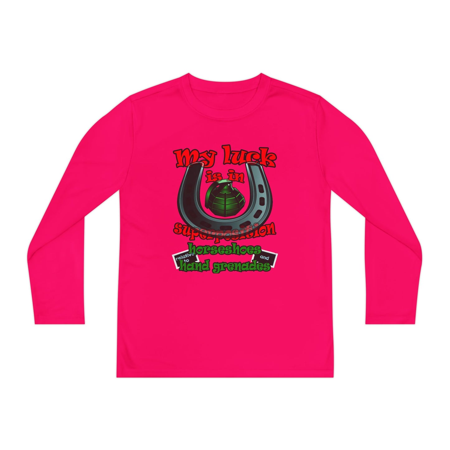 my luck - Youth Long Sleeve Competitor Tee