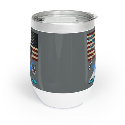 shoot for the stars - Chill Wine Tumbler (dark grey)