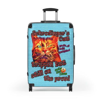 schrodinger's cat - Suitcase (faded blue)