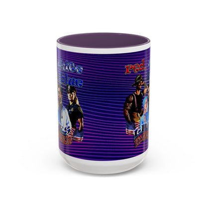 rw&b lives matter - Accent Mug (purple wave)