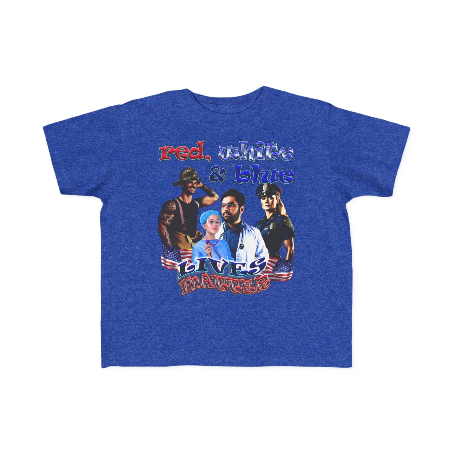 rw&b lives matter - Toddler's Fine Jersey Tee