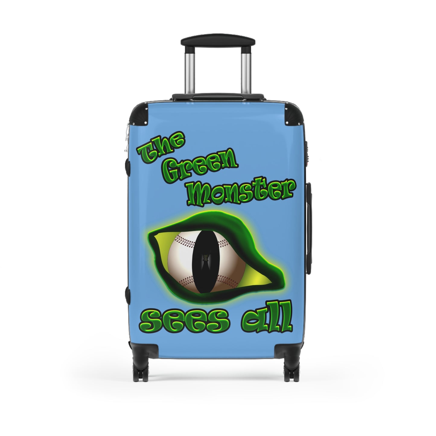 green monster - Suitcase (light blue)