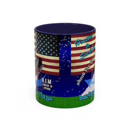 shoot for the stars - Accent Mug ('snoops' background)