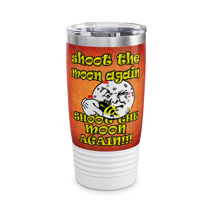 shoot the moon again - Ringneck Tumbler, 20oz (burnt orange)
