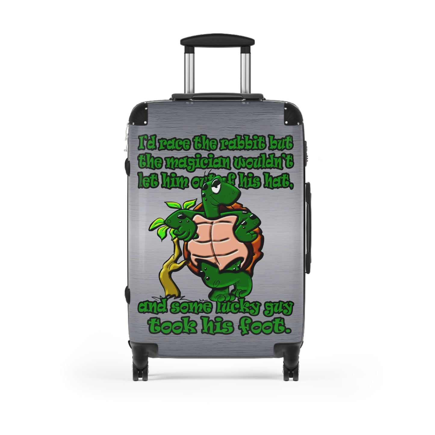 turtle race - Suitcase (brushed nickel)
