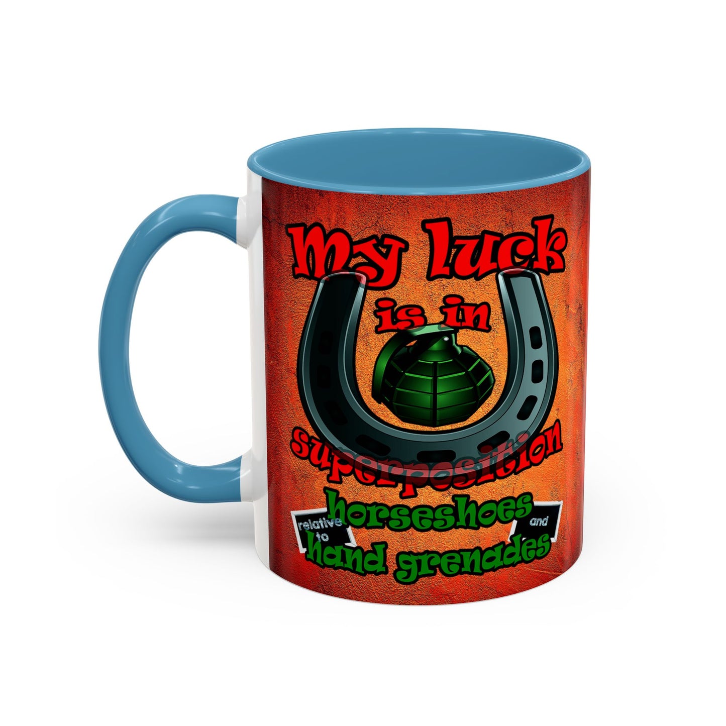 my luck - Accent Mug (burnt orange)