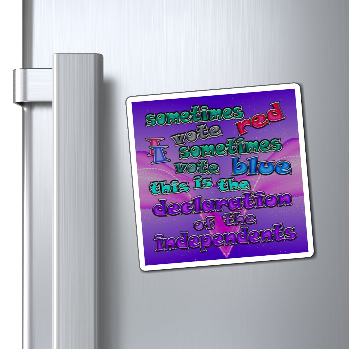 declaration of the independents - Magnets - (purple-pink wave)