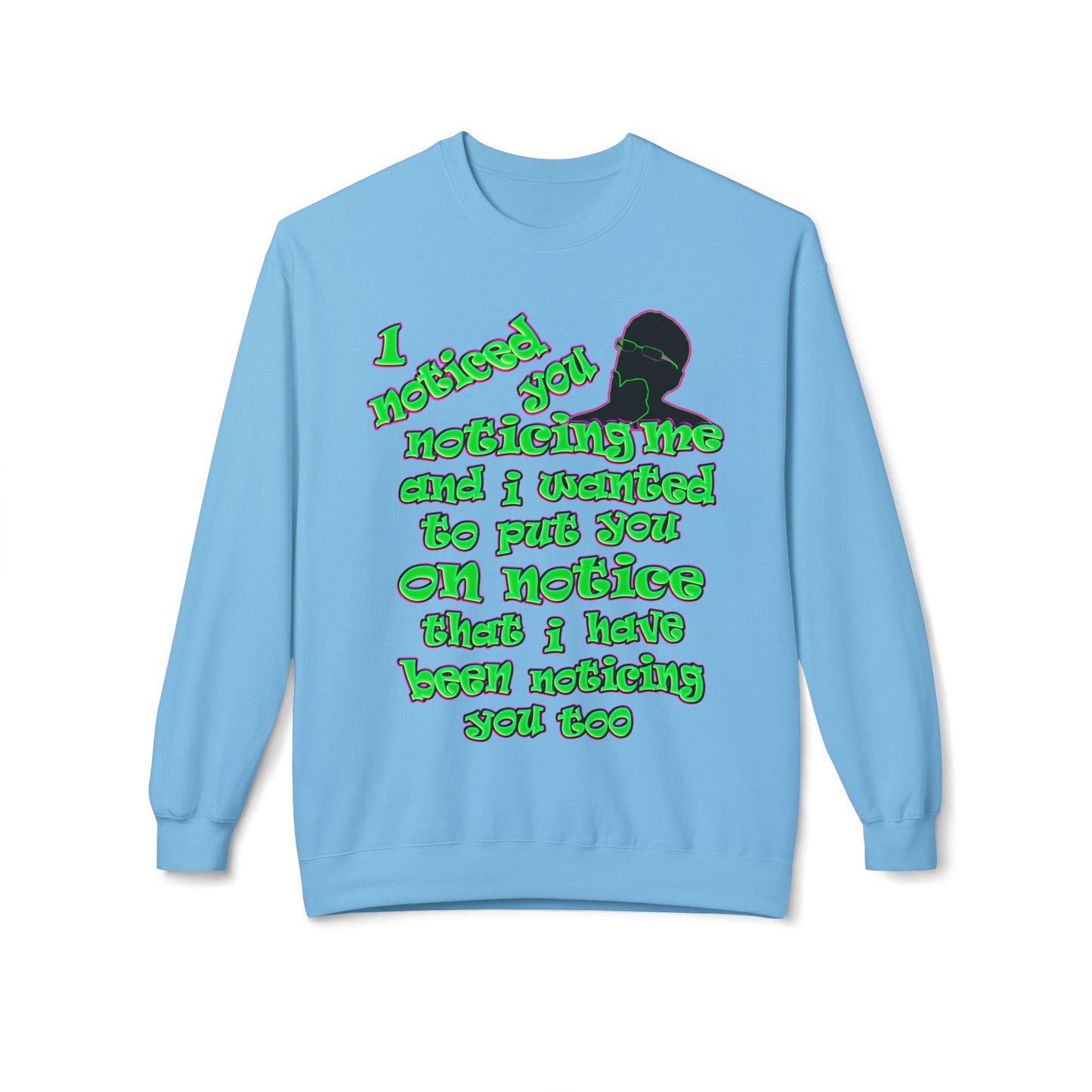noticed you noticing - Unisex Midweight Softstyle Fleece Crewneck Sweatshirt