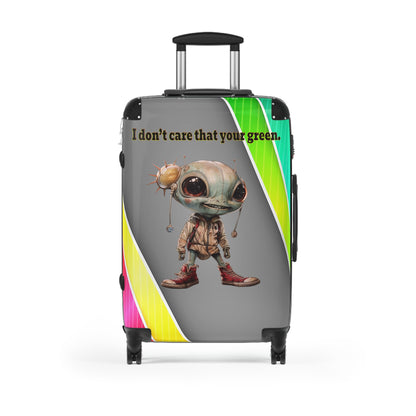 I don't care that your green - Suitcase (rainbow split)