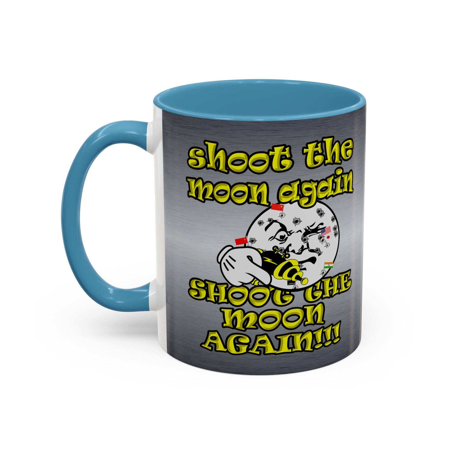 shoot the moon again - Accent Mug (brushed nickel)