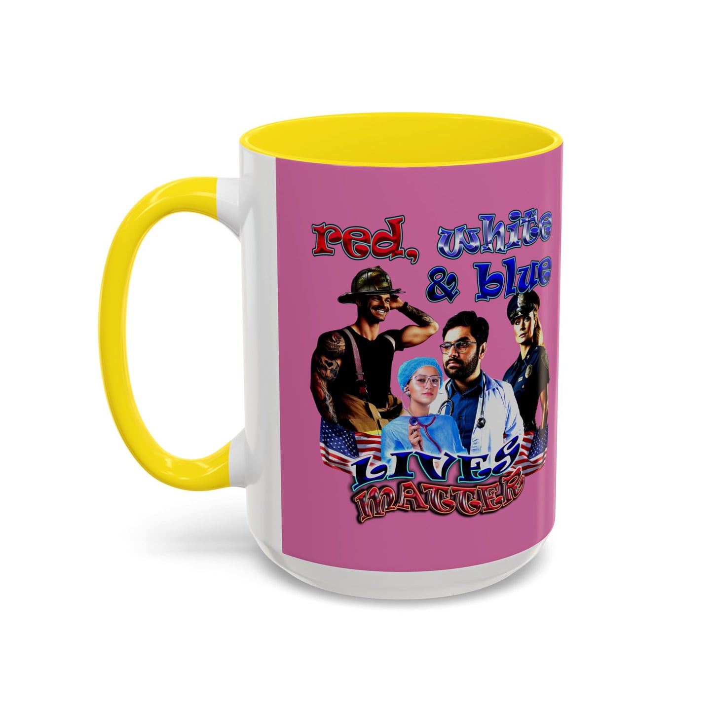 rw&b lives matter - Accent Mug (light pink)