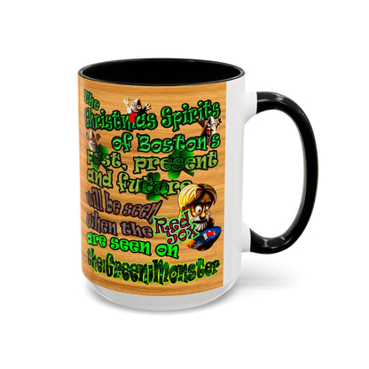 christmas spirits of boston - Accent Mug (butterscotch wood finish)