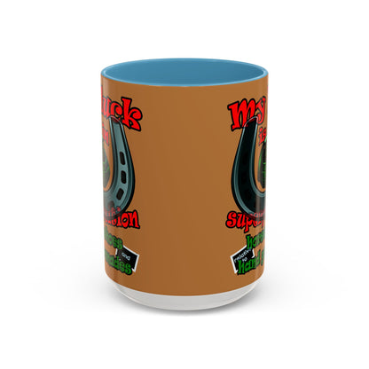 my luck - Accent Mug (light brown)
