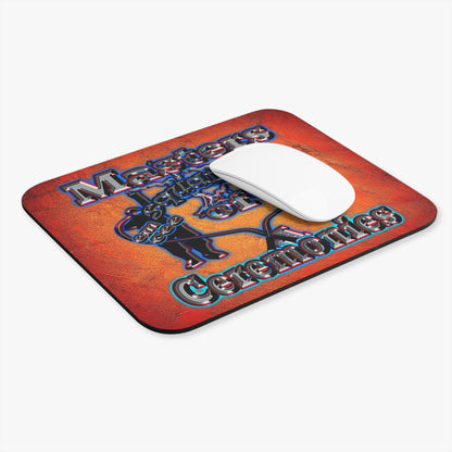 em cee squared - Mouse Pad (Rectangle) (burnt orange)