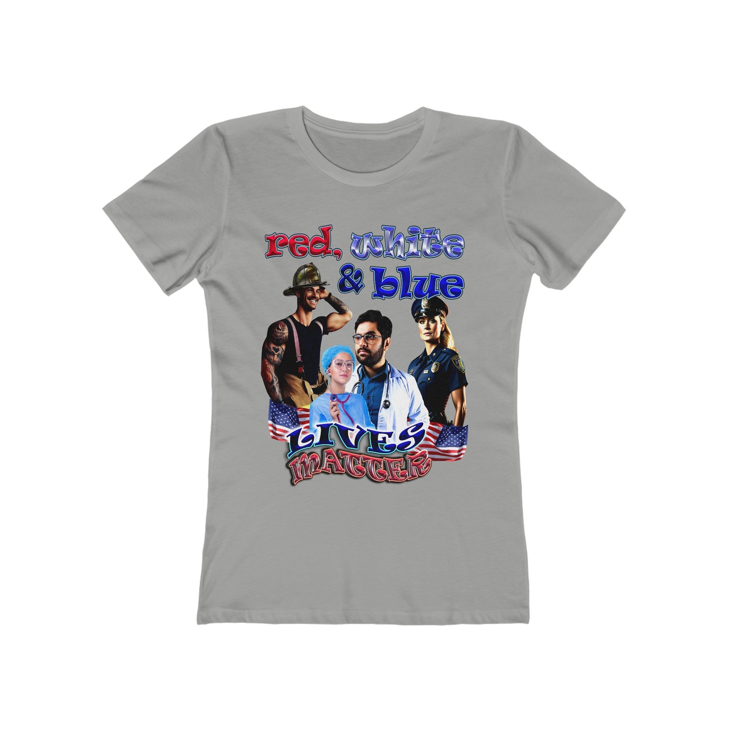 rw&b lives matter - Women's The Boyfriend Tee