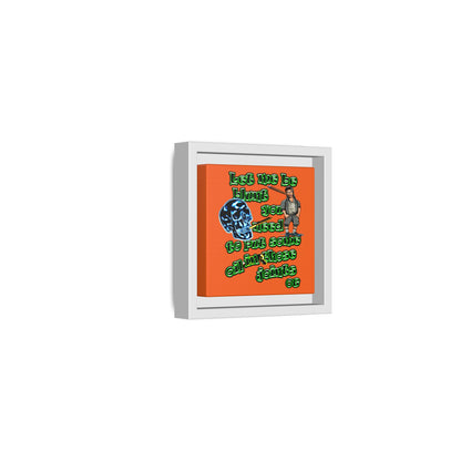 og - framed canvas art (orange)