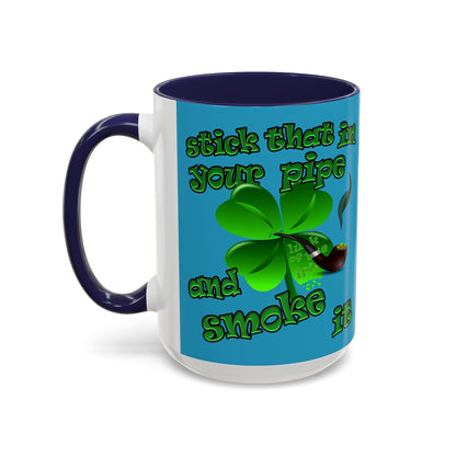 celtics logo - Accent Mug (turquoise)