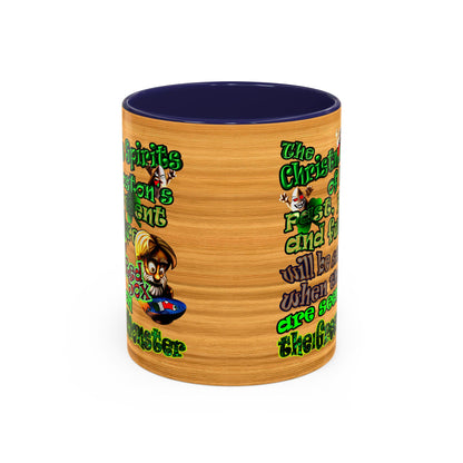 christmas spirits of boston - Accent Mug (butterscotch wood finish)