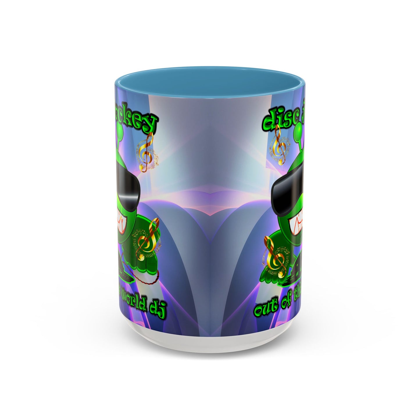 disc jockey - Accent Mug (grey-pink wave)