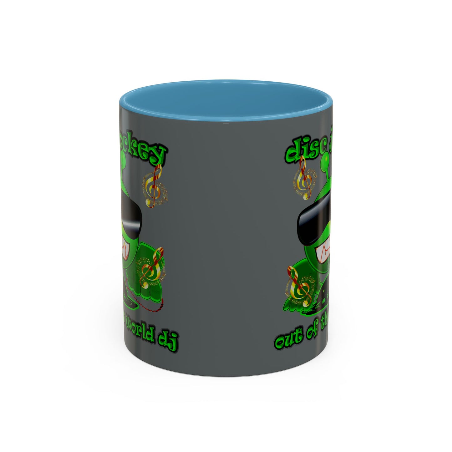 disc jockey - Accent Mug (dark grey)