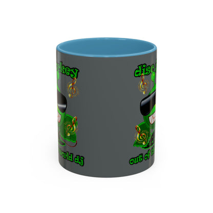 disc jockey - Accent Mug (dark grey)