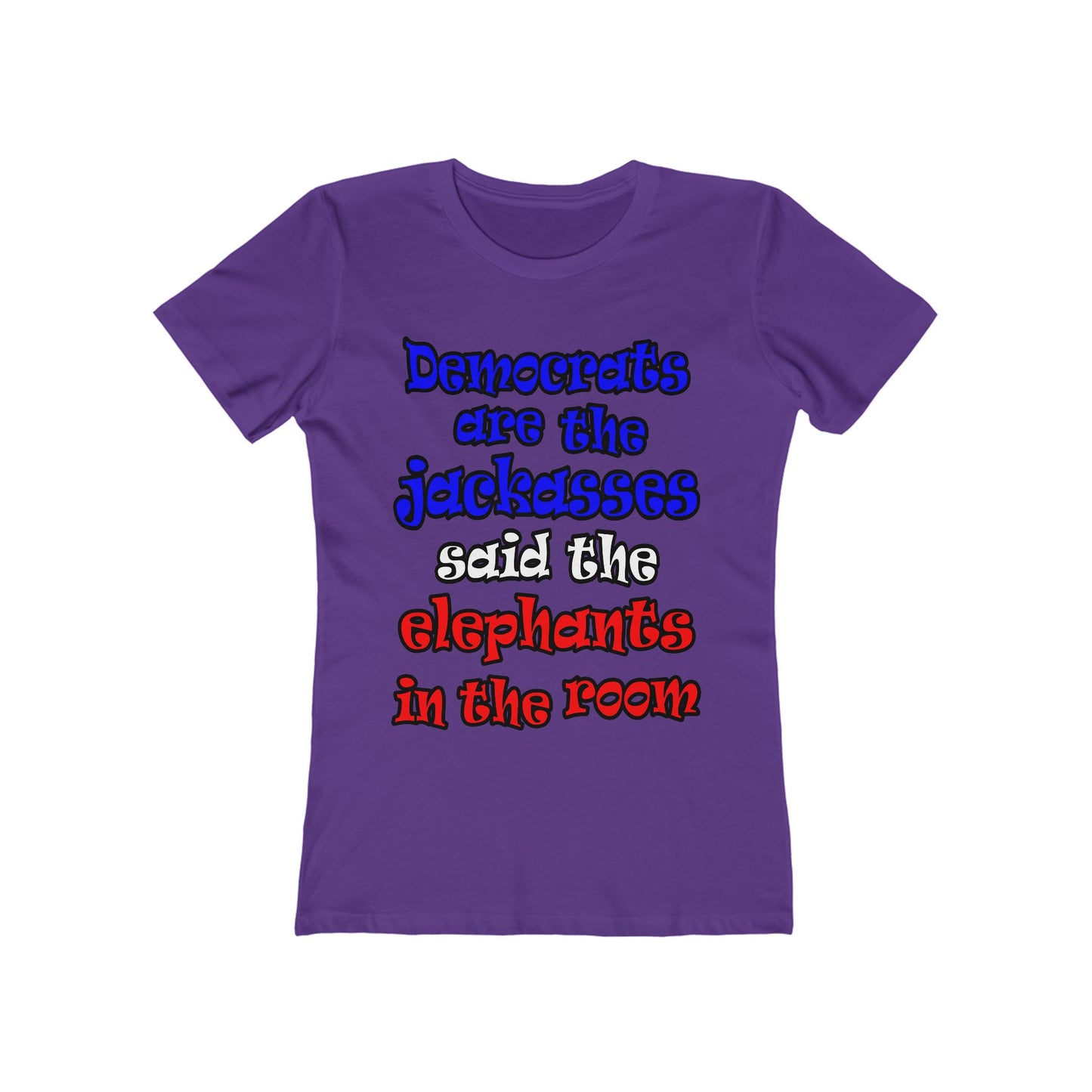donkeys and elephants - Women's The Boyfriend Tee