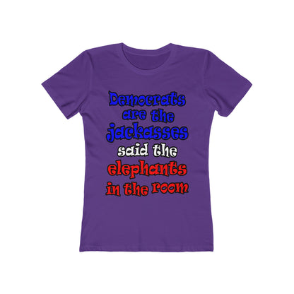 donkeys and elephants - Women's The Boyfriend Tee