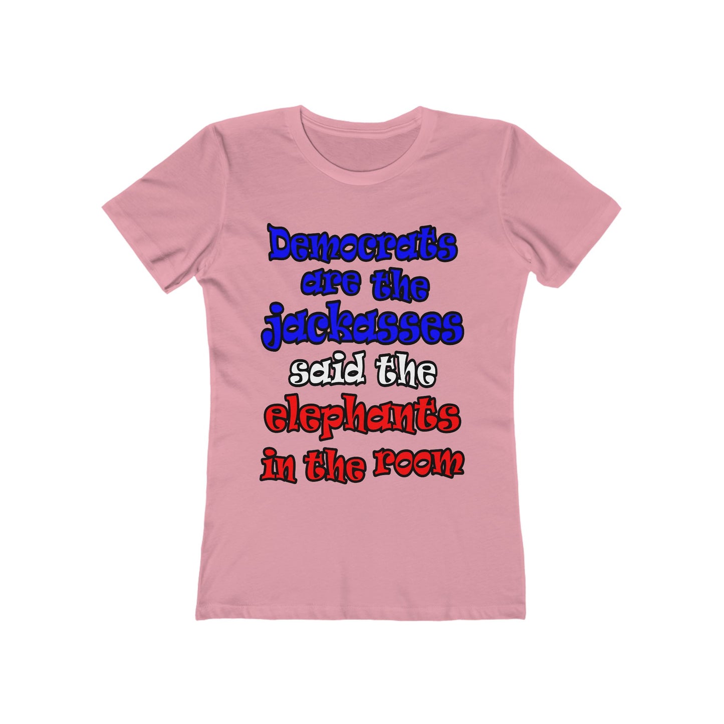 donkeys and elephants - Women's The Boyfriend Tee