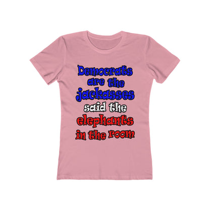 donkeys and elephants - Women's The Boyfriend Tee