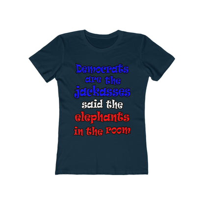 donkeys and elephants - Women's The Boyfriend Tee