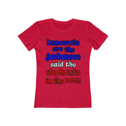 donkeys and elephants - Women's The Boyfriend Tee