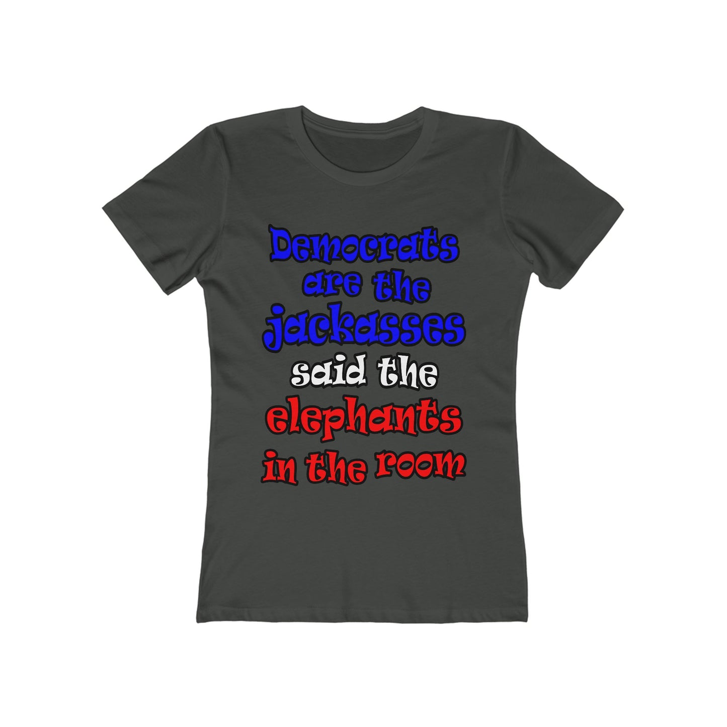 donkeys and elephants - Women's The Boyfriend Tee