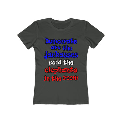 donkeys and elephants - Women's The Boyfriend Tee