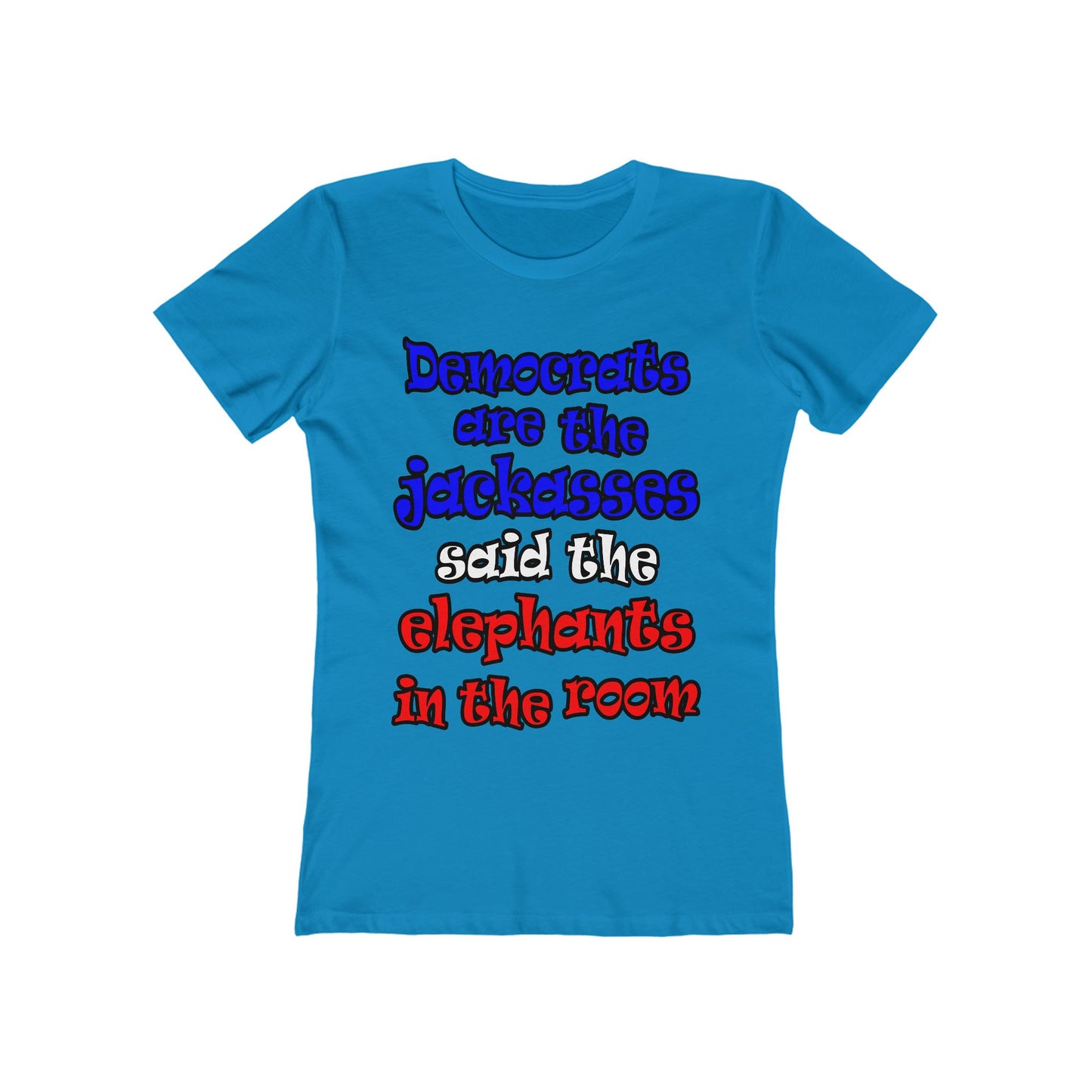 donkeys and elephants - Women's The Boyfriend Tee