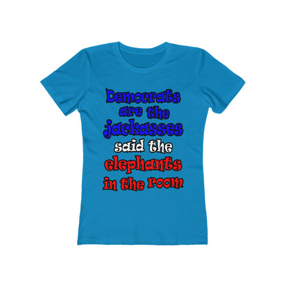 donkeys and elephants - Women's The Boyfriend Tee