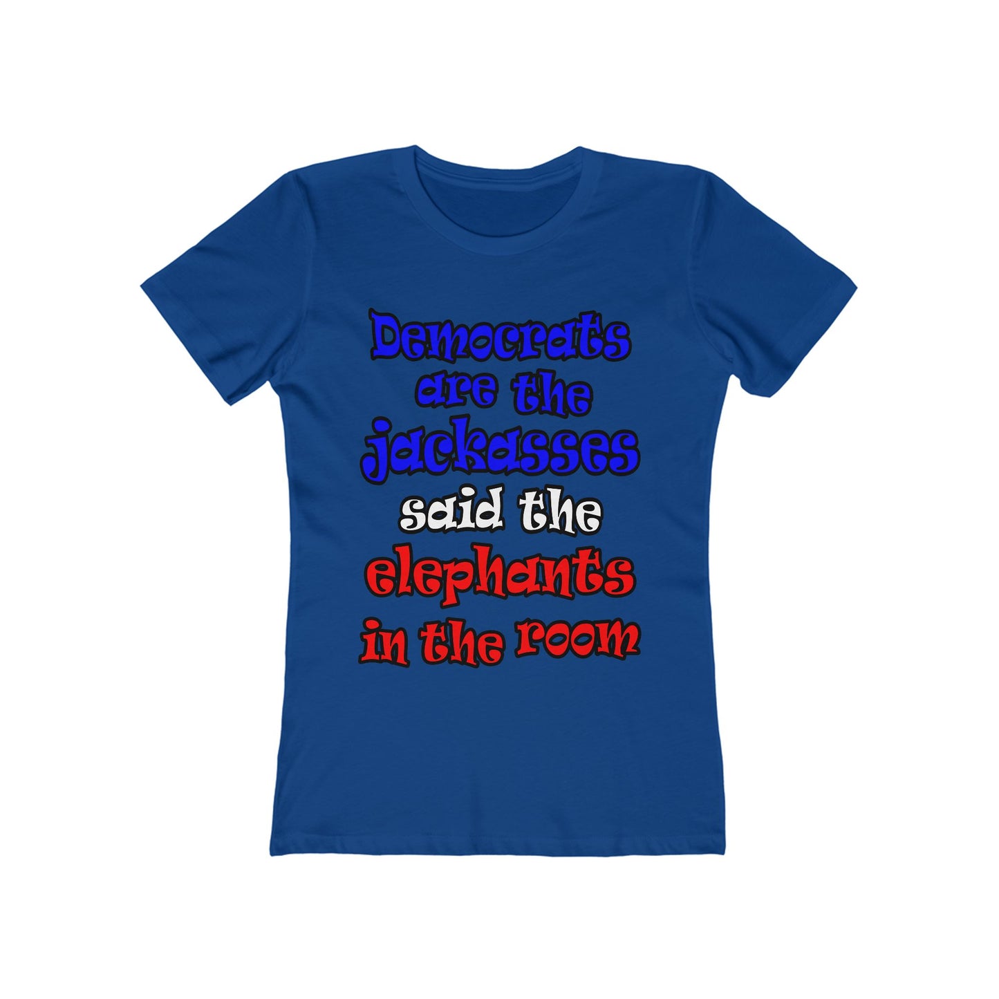 donkeys and elephants - Women's The Boyfriend Tee