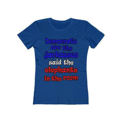 donkeys and elephants - Women's The Boyfriend Tee